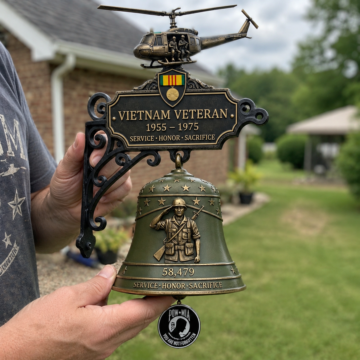 🔔🔔 Last Day Promo: 50% OFF -Vietnam Veteran Tribute Wall Bell