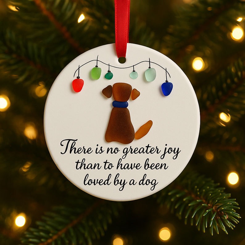 Sea Glass Art Pet Ornament