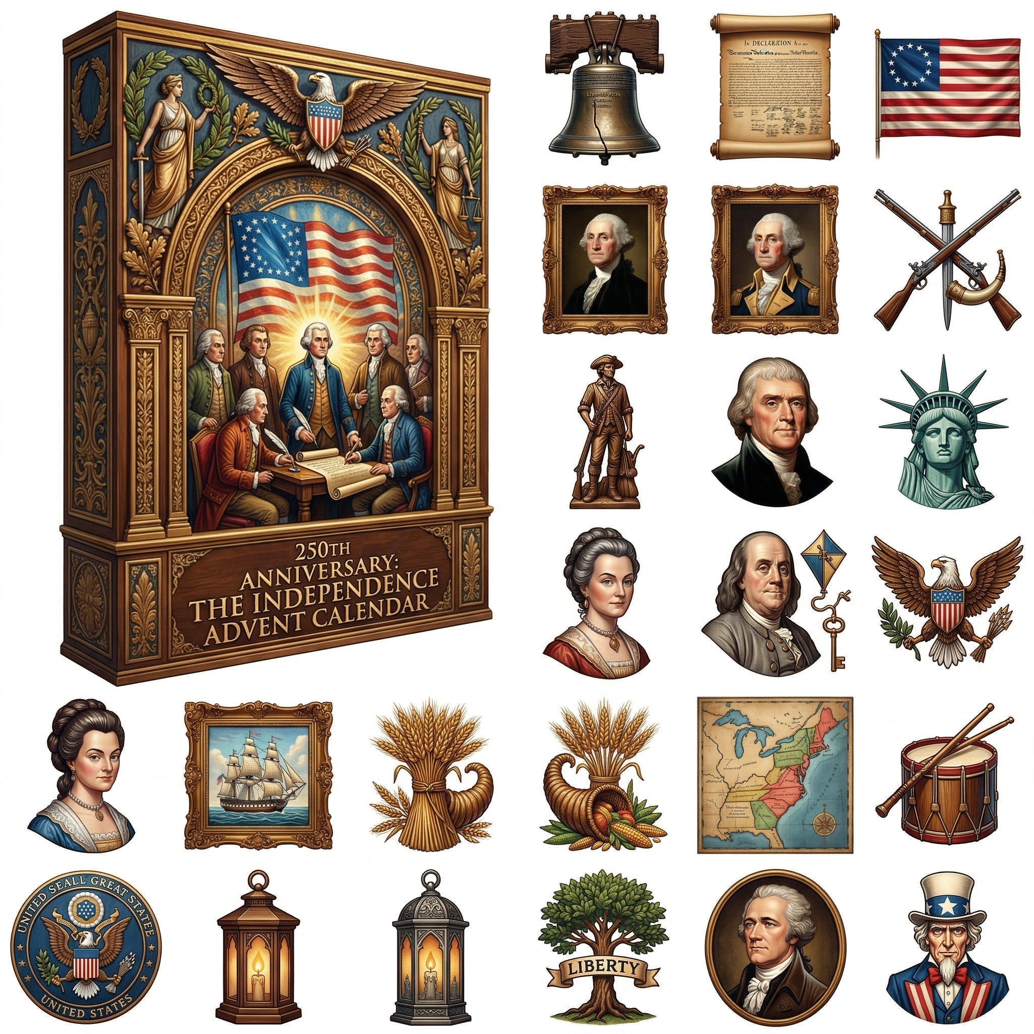 🇺🇸 America's 250th Anniversary: The Independence Advent Calendar