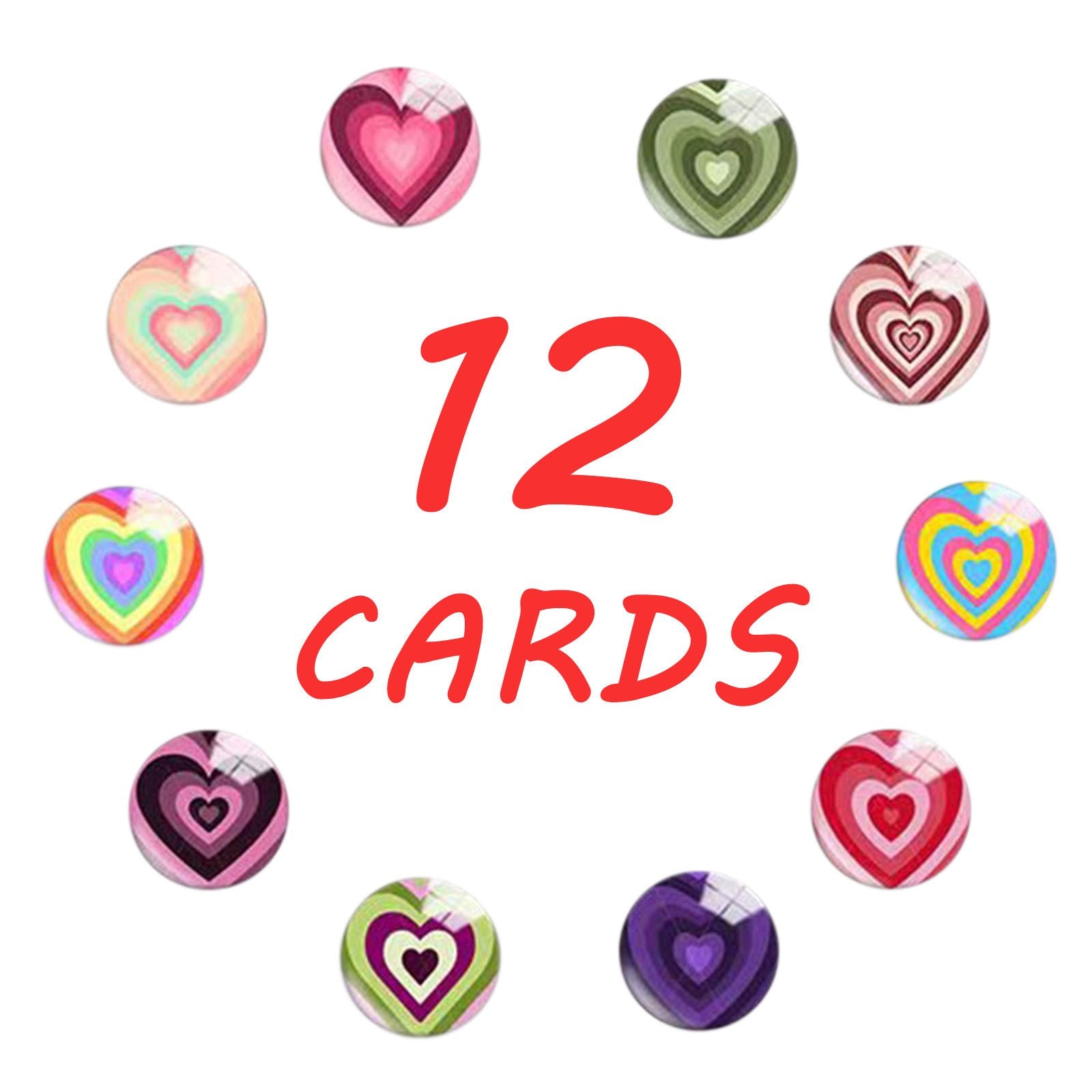 24 Pack Valentines Cards with Heart