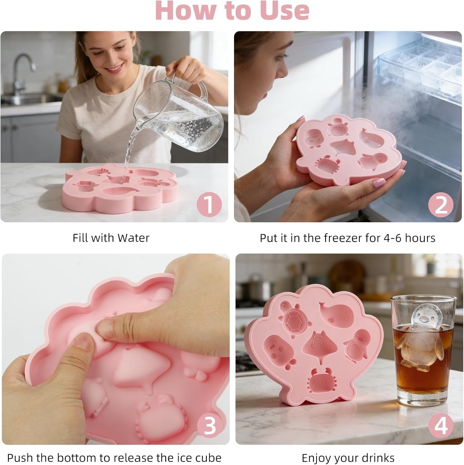 Marine Life Silicone Ice Cube Tray