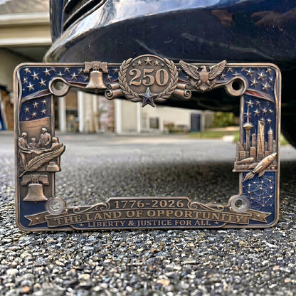 🦅🦅July 4th Gift Hot Sale--250th Anniversary Commemorative License Plate Frame