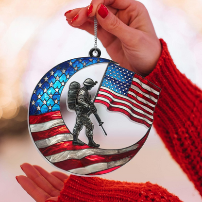 💟💟🇺🇸 American Military Suncatcher – A Light of Tribute for Vietnam Veterans