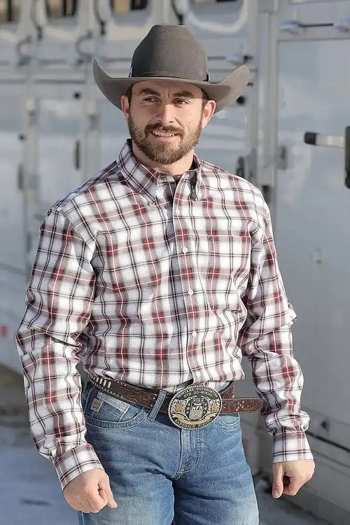 🔥Ranch Hand Authentic Full-Grain Leather Cowboy Hat – Shapeable Brim & Weather-Resistant