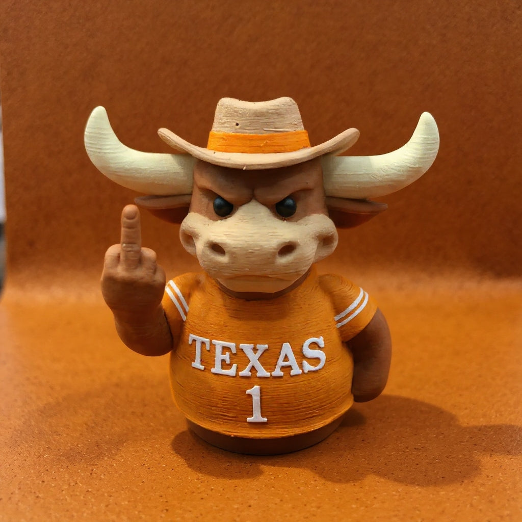 Texas Bull Middle Finger Duck