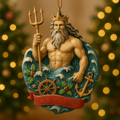 🎄Christmas Gift--U.S. Navy Poseidon Christmas Ornament