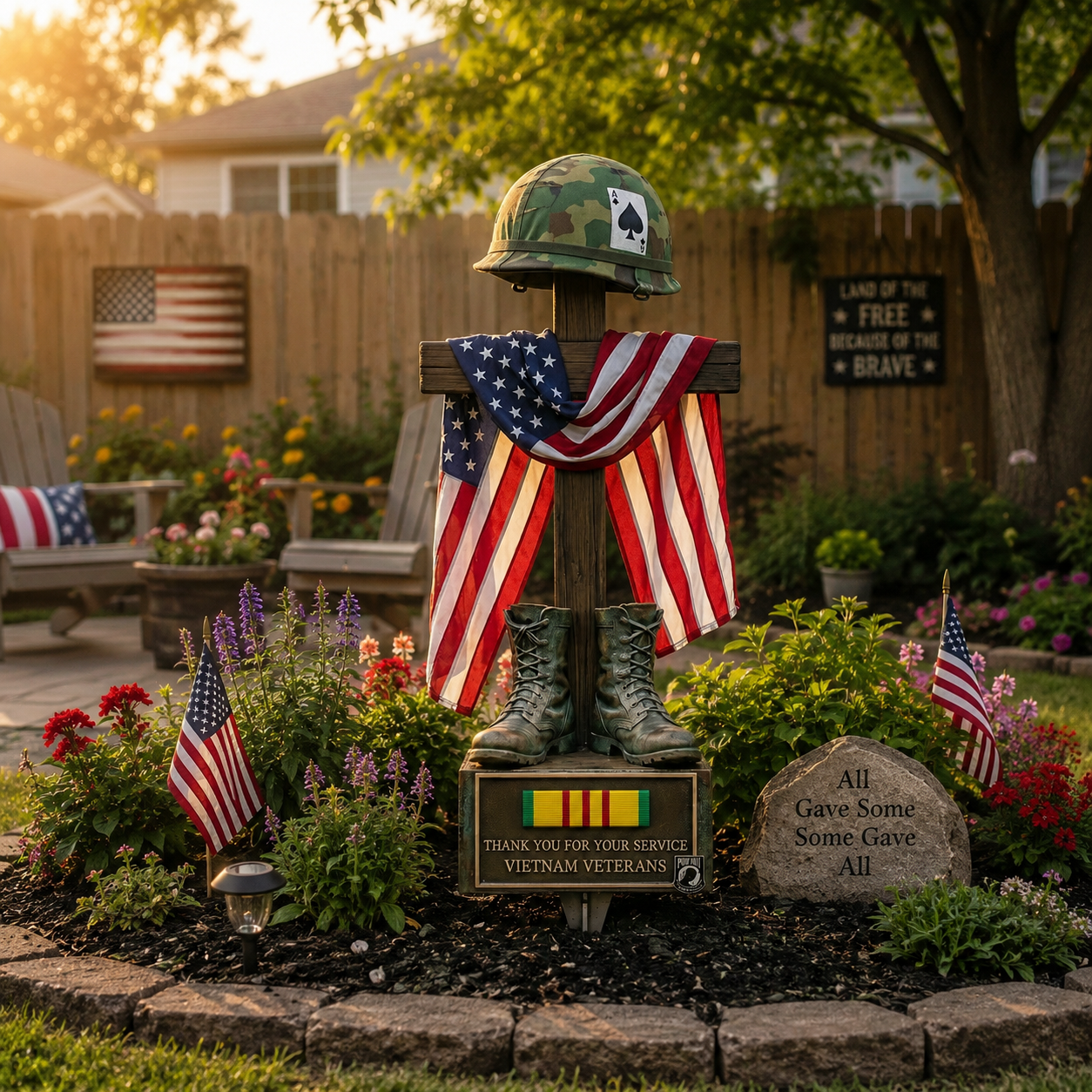 ✝️Last Day Promo: 50% OFF 🎖️-Vietnam Veteran Battlefield Cross Memorial Garden Stake
