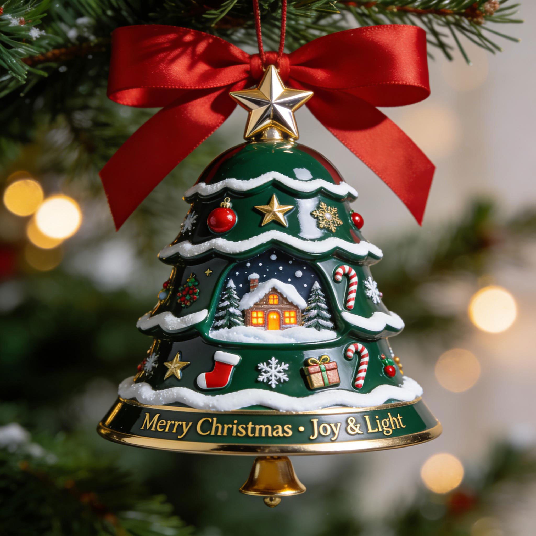 🌲Christmas Gift 50% Off--Christmas Tree Bell Ornament