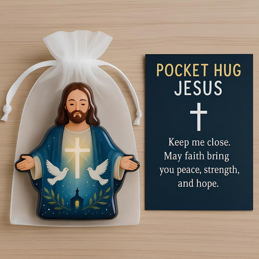 🌲Christmas Gift 50% Off--✝️Pocket Hug Jesus Gift