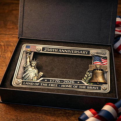 🦅🦅July 4th Gift Hot Sale--250th Anniversary Commemorative License Plate Frame