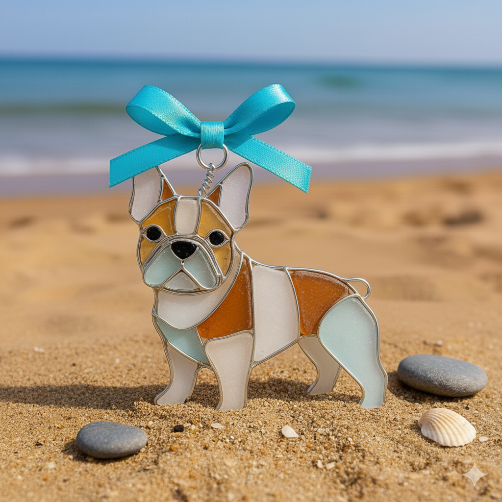 Stained Glass Dog Ornaments