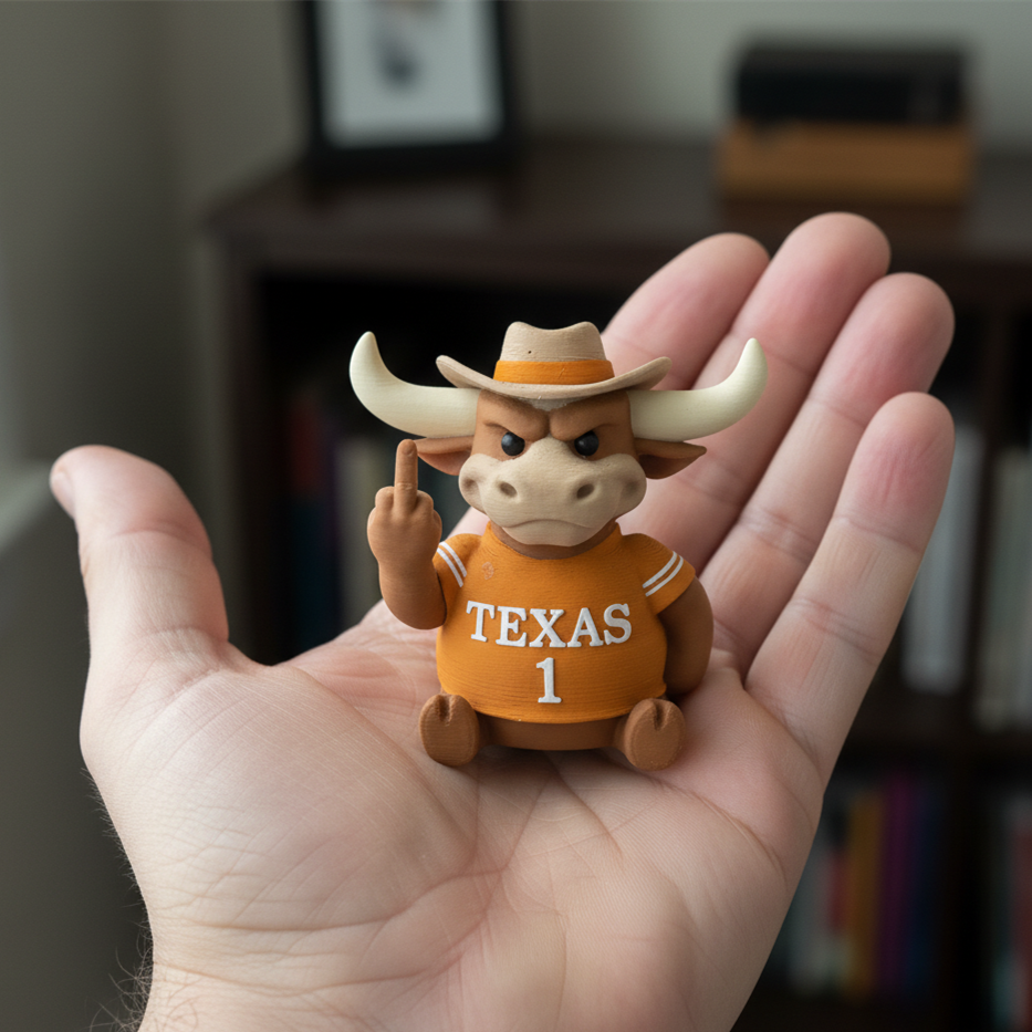 Texas Bull Middle Finger Duck