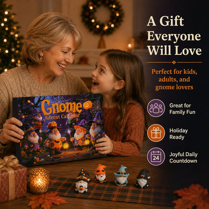 🎃 Last Day 50% OFF - 24 Days of Halloween Gnome Surprise Figures Advent Calendar Box