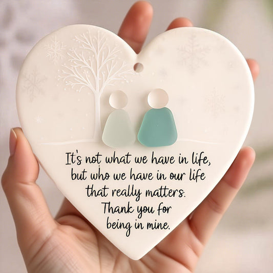 💙🌊Heart-Shaped Sea Glass Friendship Keepsake