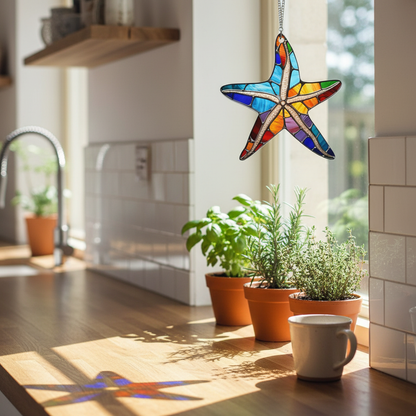 ☀️ Stained Glass Suncatcher & Beach Ornament Collection 🏖️