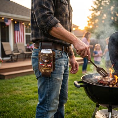 🔥Father's Day Special Offer -- Patriotic 250th Anniversary Beer Sleeve