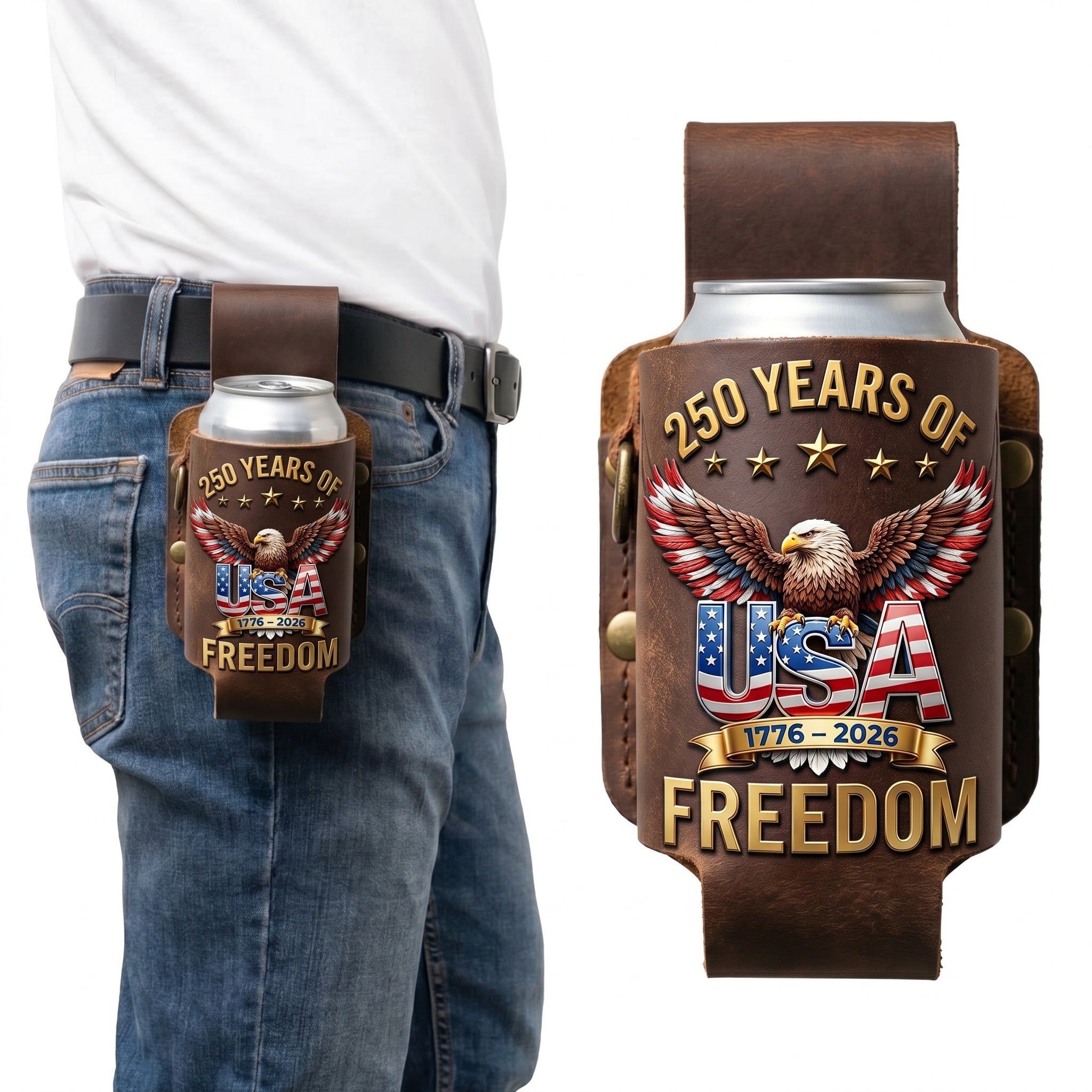 🔥Father's Day Special Offer -- Patriotic 250th Anniversary Beer Sleeve