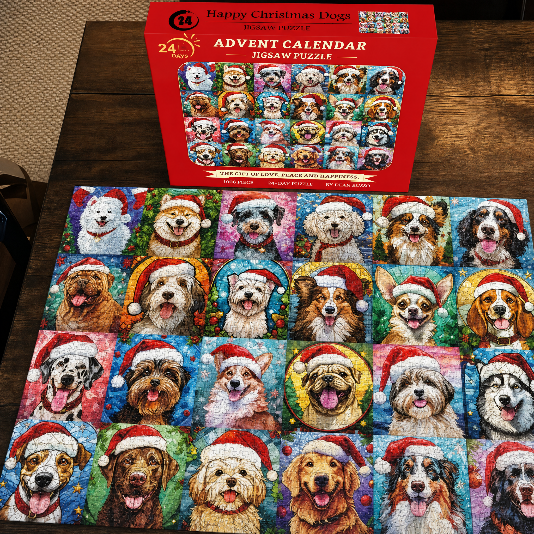 🎅🧩Christmas Advent Calendar Jigsaw Puzzle 1000pcs🧩🎅